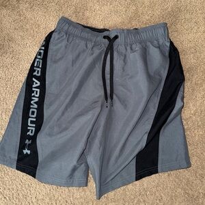 Under Armour Men's Athletic swim Shorts in Gray and Black